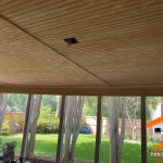 Wood ceiling install